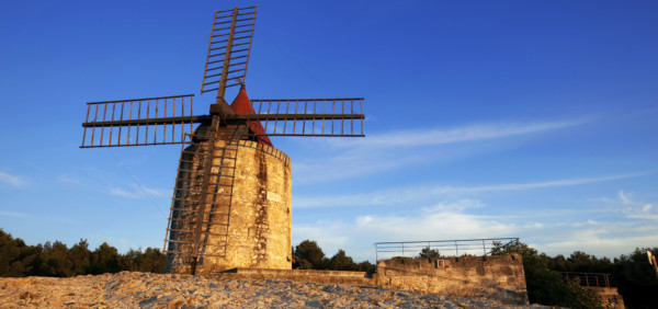 France, Bouches du Rhone, Les Alpilles, Fontvieille, moulin de Daudet (Daudet's windmill)
